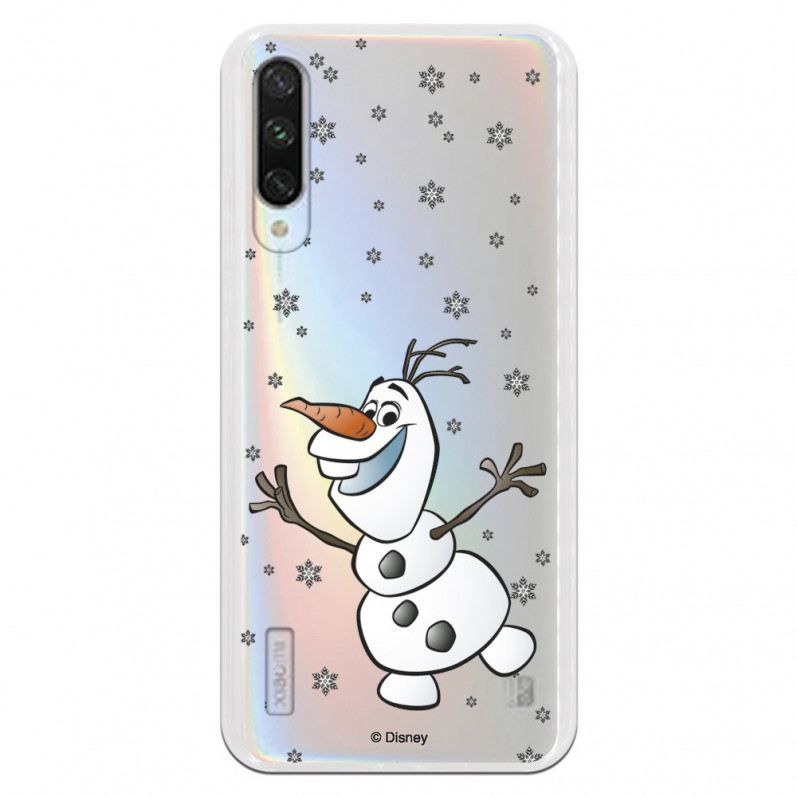 Funda para Xiaomi Mi A3 Oficial de Disney Olaf Transparente - Frozen