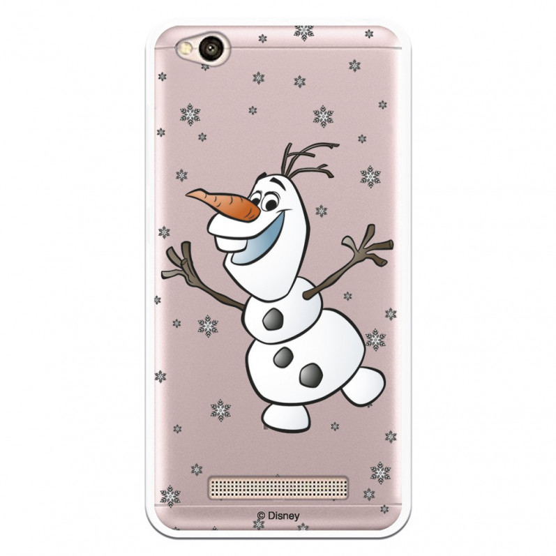 Funda para Xiaomi Redmi 4A Oficial de Disney Olaf Transparente - Frozen