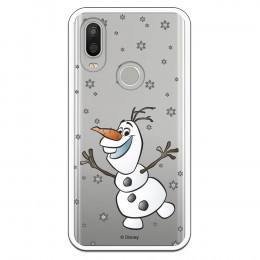 Funda para Bq Aquaris X2 Pro Oficial de Disney Olaf Transparente - Frozen