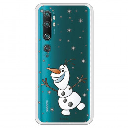 Funda para Xiaomi Mi Note 10 Oficial de Disney Olaf Transparente - Frozen