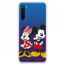 Funda para Xiaomi Redmi Note 8T Oficial de Disney Mickey y Minnie Posando - Clásicos Disney