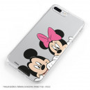 Carcasa para iPhone 8 Oficial de Disney Mickey y Minnie Asomados - Clásicos Disney