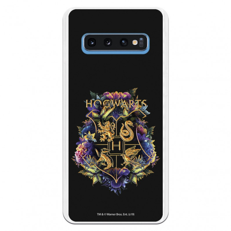 Funda para Samsung Galaxy S10 Oficial de Harry Potter Hogwarts Floral  - Harry Potter