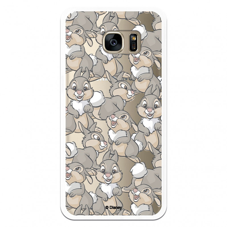 Funda para Samsung Galaxy S7 Edge Oficial de Disney Tambor Patrones - Bambi