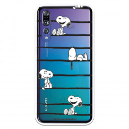 Funda para Huawei P20 Pro Oficial de Peanuts Snoopy rayas - Snoopy