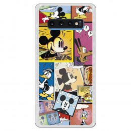 Carcasa Disney Mickey Comic para Samsung Galaxy S10 Plus - La Casa de las Carcasas