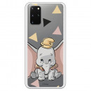 Funda para Samsung Galaxy S20 Plus Oficial de Disney Dumbo Silueta Transparente - Dumbo