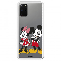 Funda para Samsung Galaxy S20 Plus Oficial de Disney Mickey y Minnie Posando - Clásicos Disney