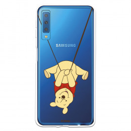 Funda para Samsung Galaxy A7 2018 Oficial de Disney Winnie  Columpio - Winnie The Pooh