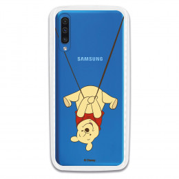 Funda para Samsung Galaxy A70 Oficial de Disney Winnie  Columpio - Winnie The Pooh