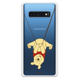 Funda para Samsung Galaxy S10 Plus Oficial de Disney Winnie  Columpio - Winnie The Pooh