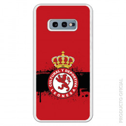 Carcasa Oficial Cultural y Deportiva Leonesa Escudo fondo rojo para Samsung Galaxy S10 Lite- La Casa de las Carcasas