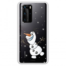 Funda para Huawei P40 Oficial de Disney Olaf Transparente - Frozen