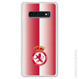 Carcasa Oficial Cultural y Deportiva Leonesa Escudo Trama bicolor para Samsung Galaxy S10 Plus- La Casa de las Carcasas