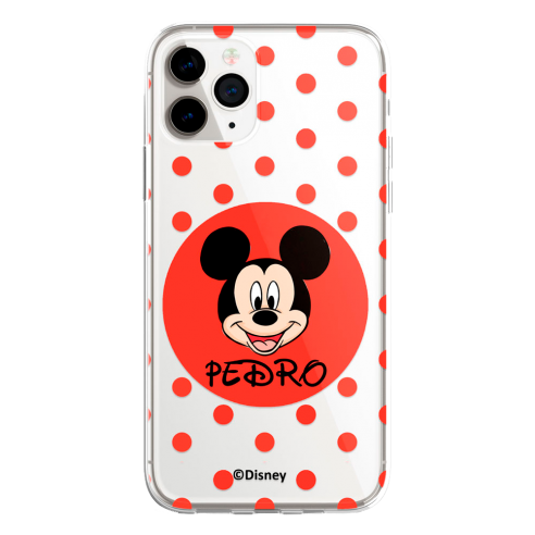 Personalisierte Disney Handyhülle mit Ihrem Namen Micky Maus - Offizielle Disney Lizenz