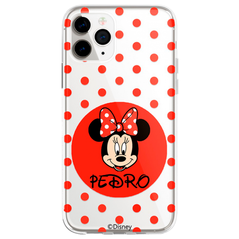 Personalisierte Disney Handyhülle mit Ihrem Namen Minnie Mouse - Offizielle Disney Lizenz