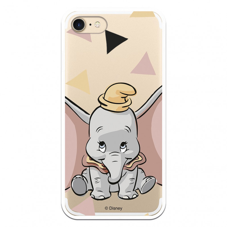 Carcasa Oficial Disney Dumbo silueta transparente para iPhone 7 - Dumbo- La Casa de las Carcasas