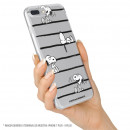Carcasa para iPhone 7 Oficial de Peanuts Snoopy rayas - Snoopy