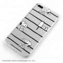 Carcasa para iPhone 7 Oficial de Peanuts Snoopy rayas - Snoopy