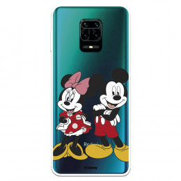 Funda para Xiaomi Redmi Note 9S Oficial de Disney Mickey y Minnie Posando - Clásicos Disney
