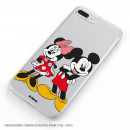 Funda para Xiaomi Redmi Note 9S Oficial de Disney Mickey y Minnie Posando - Clásicos Disney