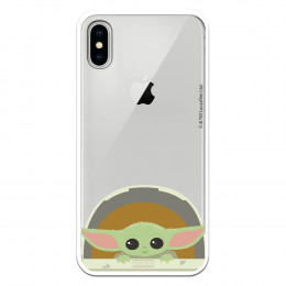 Funda para iPhone XS Oficial de Star Wars Baby Yoda Sonrisas - Star  Wars