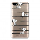 Hülle für Xiaomi Redmi 6A Offizielle Peanuts Snoopy Lines - Snoopy