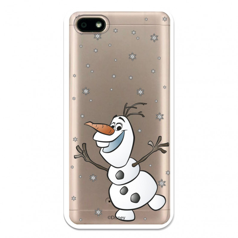 Hülle für Xiaomi Redmi 6A Offizielles Disney Olaf Transparent - Frozen