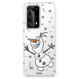 Funda para Huawei P40 Pro Oficial de Disney Olaf Transparente - Frozen