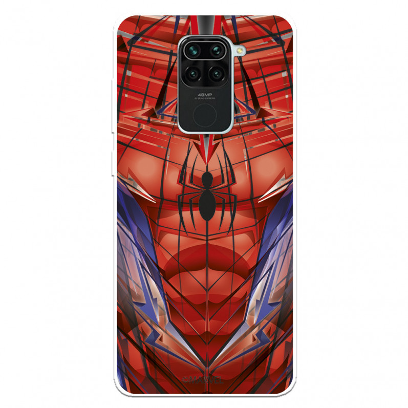 Funda para Xiaomi Redmi Note 9 Oficial de Marvel Spiderman Torso - Marvel