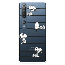 Funda para Xiaomi Mi 10 Oficial de Peanuts Snoopy rayas - Snoopy
