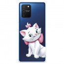 Funda para Samsung Galaxy A91 Oficial de Disney Marie Silueta - Los Aristogatos