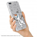 Funda para Samsung Galaxy A31 Oficial de Disney Olaf Transparente - Frozen