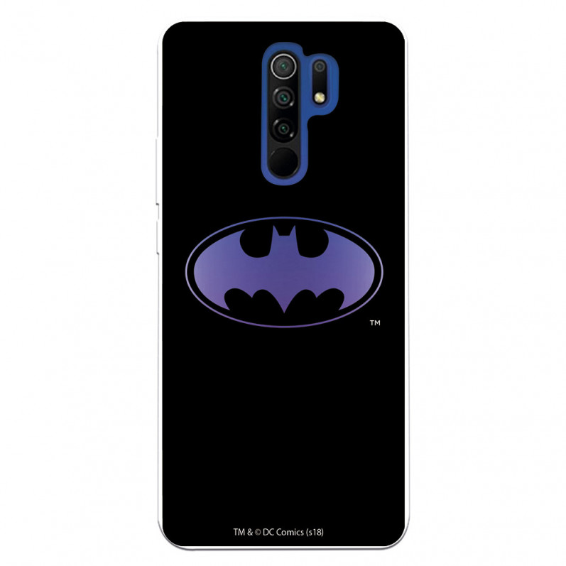 Funda para Xiaomi Redmi 9 Oficial de DC Comics Batman Logo Transparente - DC Comics