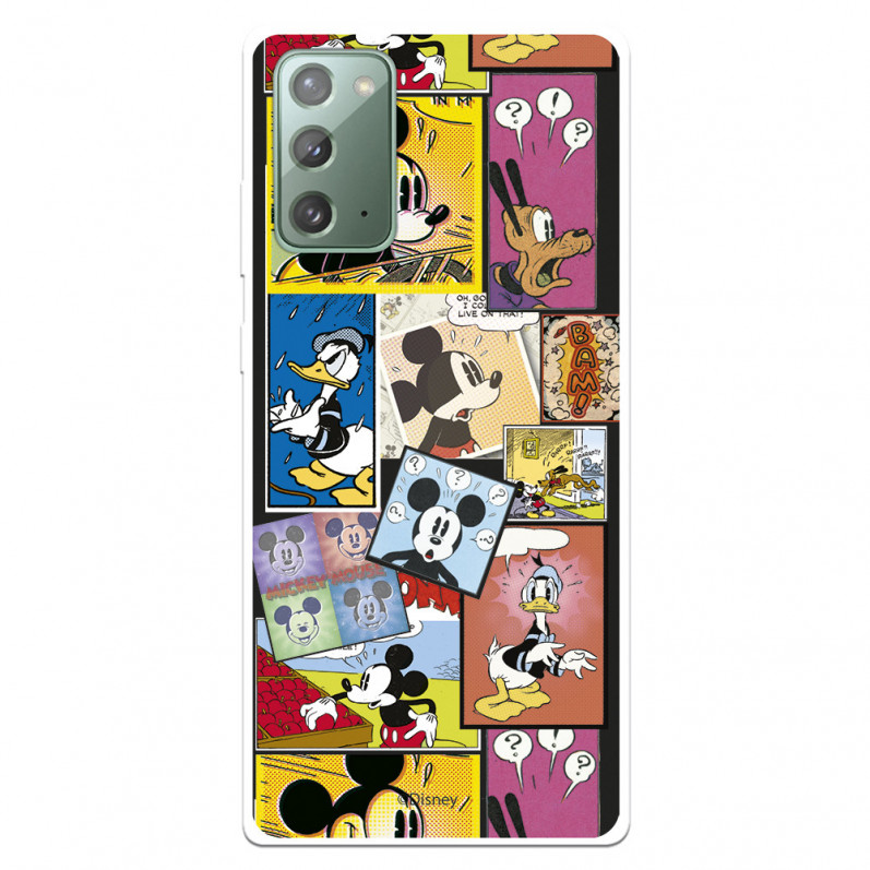 Funda para Samsung Galaxy Note 20 Oficial de Disney Mickey Comic - Clásicos Disney