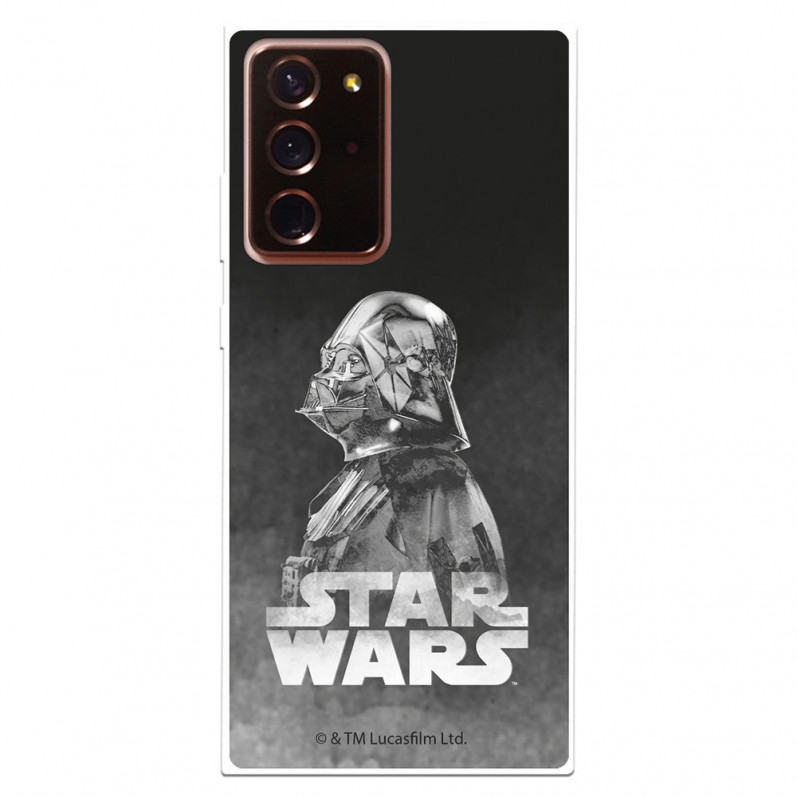 Funda para Samsung Galaxy Note 20 Ultra Oficial de Star Wars Darth Vader Fondo negro - Star Wars