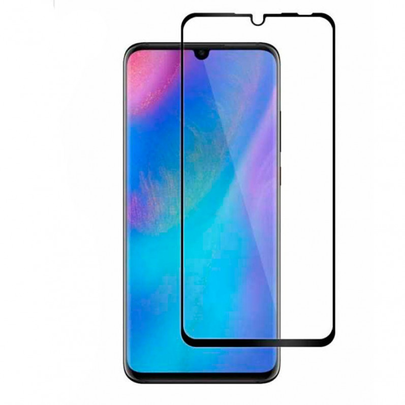 Cristal Templado Completo Negro para Huawei P30 - La Casa de las Carcasas