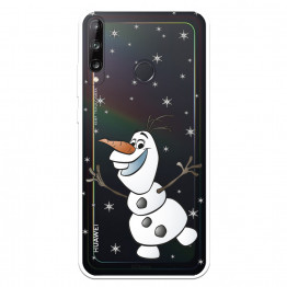Funda para Huawei P40 Lite E Oficial de Disney Olaf Transparente - Frozen