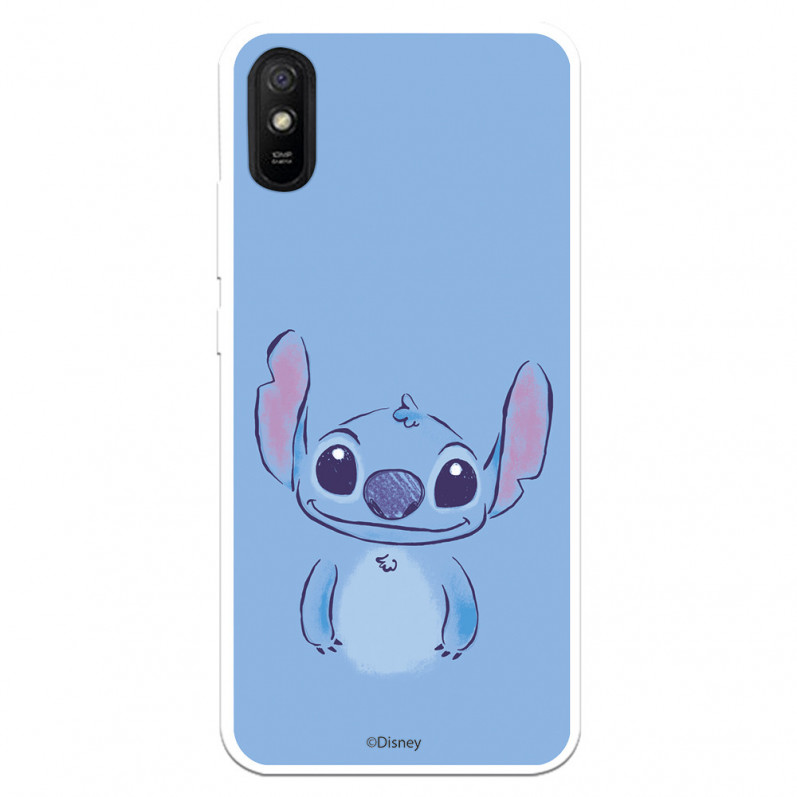 Funda para Xiaomi Redmi 9A Oficial de Disney Stitch Azul - Lilo & Stitch