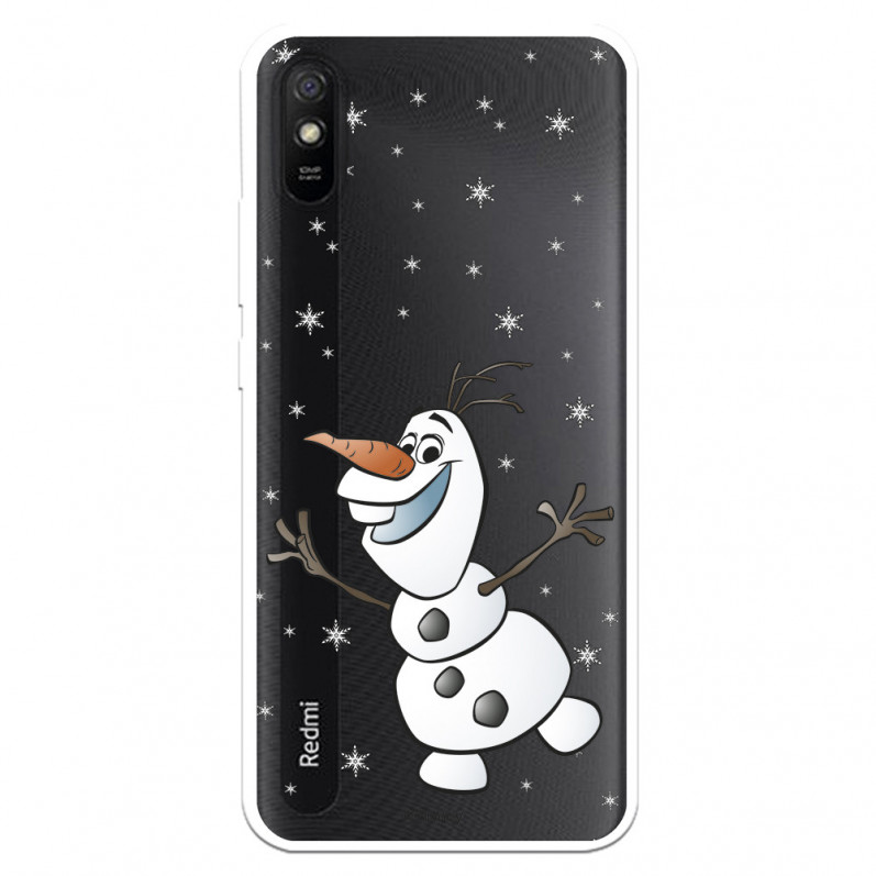 Funda para Xiaomi Redmi 9A Oficial de Disney Olaf Transparente - Frozen