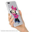 Funda para Xiaomi Redmi 9A Oficial de Disney Minnie Rosa - Clásicos Disney