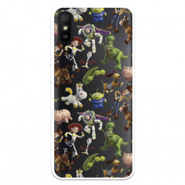 Funda para Xiaomi Redmi 9A Oficial de Disney Muñecos Toy Story Siluetas - Toy Story