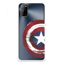 Funda para Oppo A52 Oficial de Marvel Capitán América Escudo Transparente - Marvel