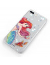 Funda para Oppo A92 Oficial de Disney Ariel y Sebastián Burbujas - La Sirenita