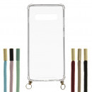 Transparente Kordel-Silikonhülle für Samsung Galaxy S10 Plus