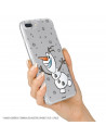 Funda para Samsung Galaxy A21 Oficial de Disney Olaf Transparente - Frozen