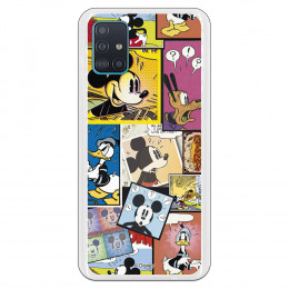 Funda para Samsung Galaxy A51 5G Oficial de Disney Mickey Comic - Clásicos Disney