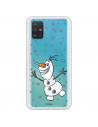 Funda para Samsung Galaxy A51 5G Oficial de Disney Olaf Transparente - Frozen