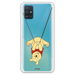 Funda para Samsung Galaxy A51 5G Oficial de Disney Winnie  Columpio - Winnie The Pooh