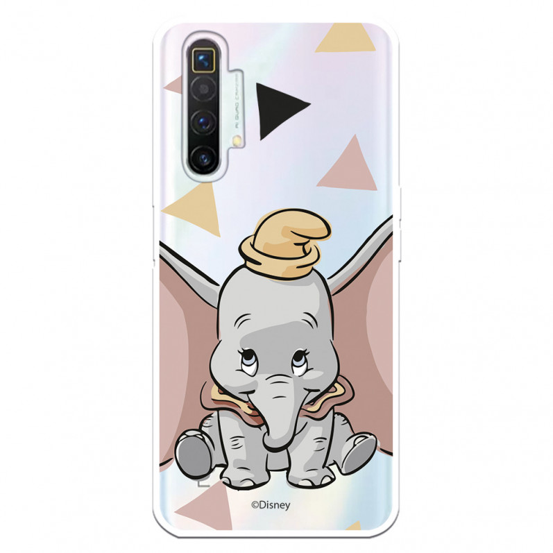 Funda para Realme X2 Oficial de Disney Dumbo Silueta Transparente - Dumbo